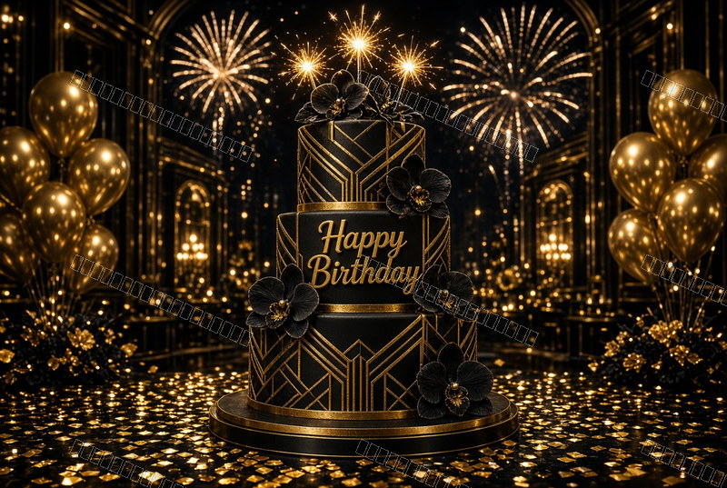 Midnight Art Deco Celebration Moment — Celebration — watermarked preview