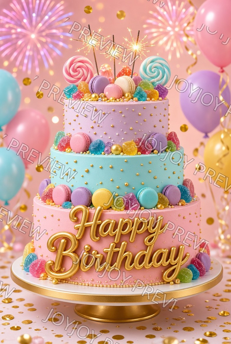 Galaxy Birthday Dream — watermarked preview