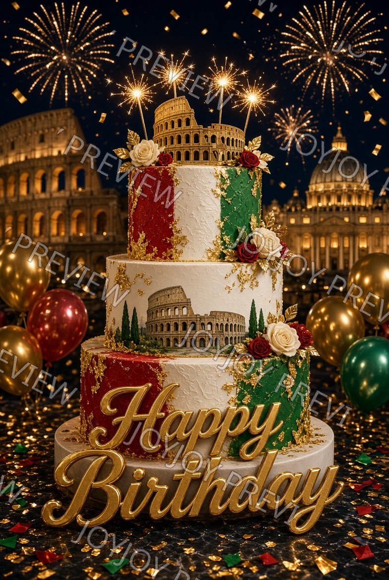 Candlelight Birthday Splendor — watermarked preview