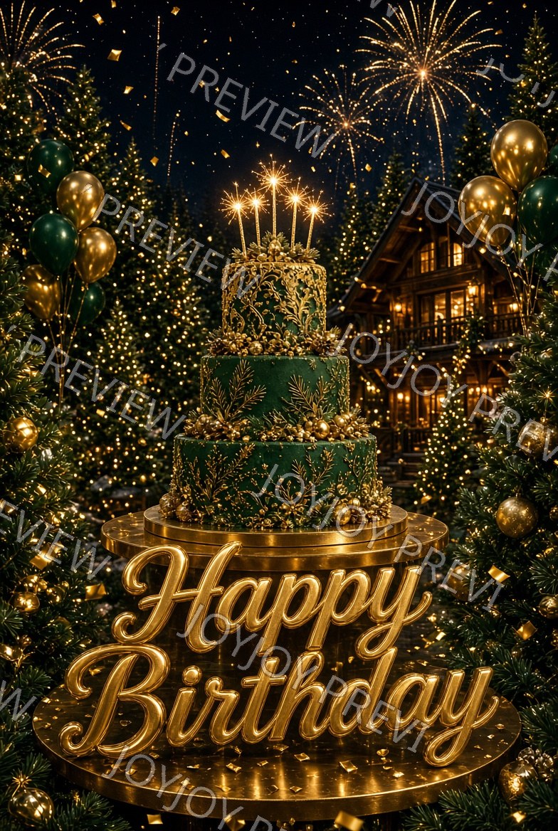 Bold Birthday Glow — Celebration — watermarked preview