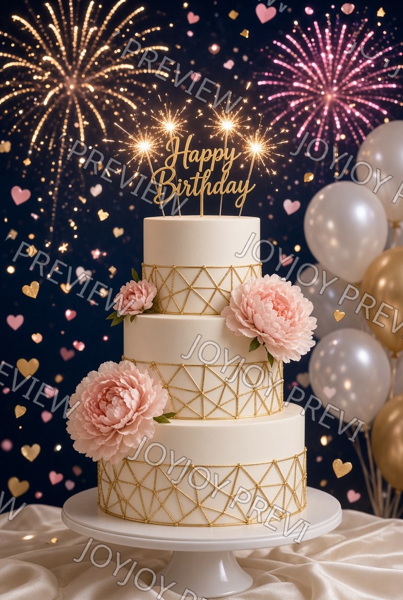 Golden Floral Jubilee — Celebration — watermarked preview
