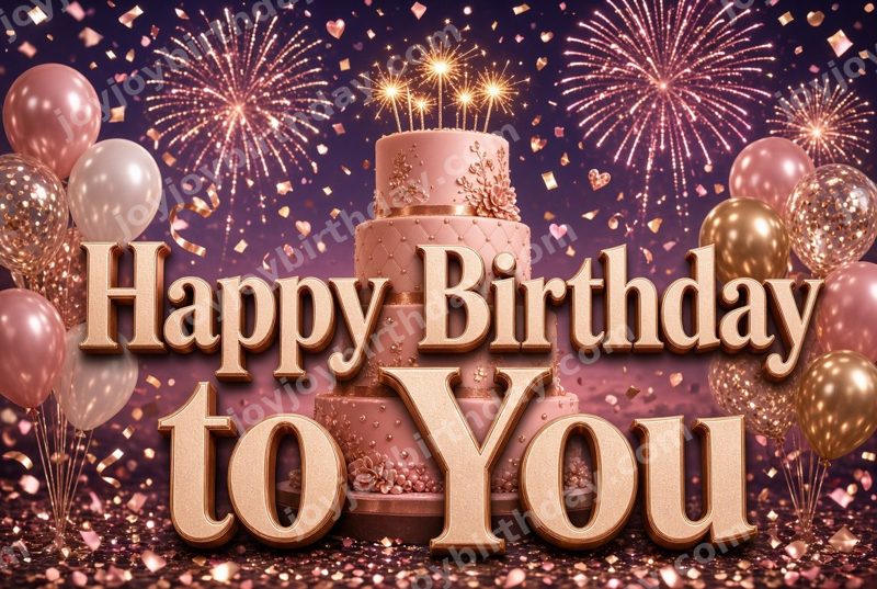 Vintage Birthday Splendor — Celebration — watermarked preview