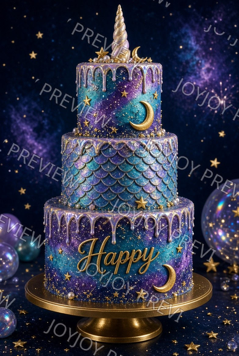 Galaxy Birthday Wonder — watermarked preview