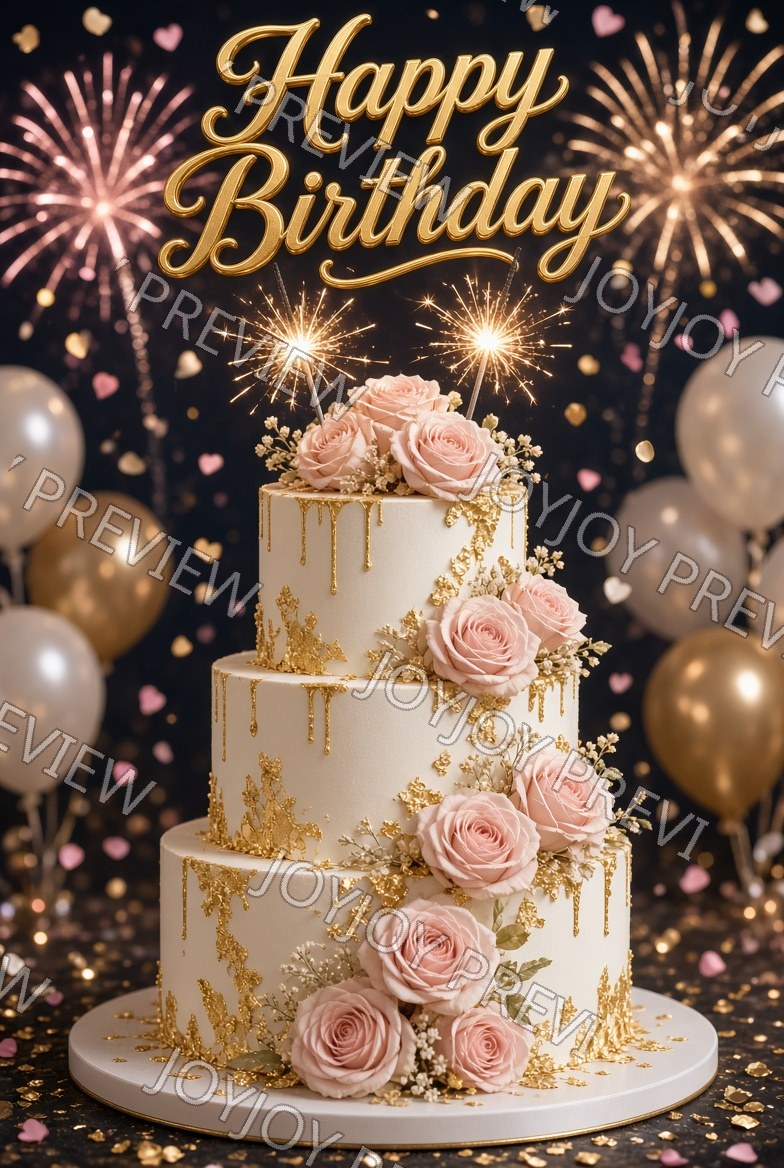 Rose Birthday Dream — Celebration — watermarked preview