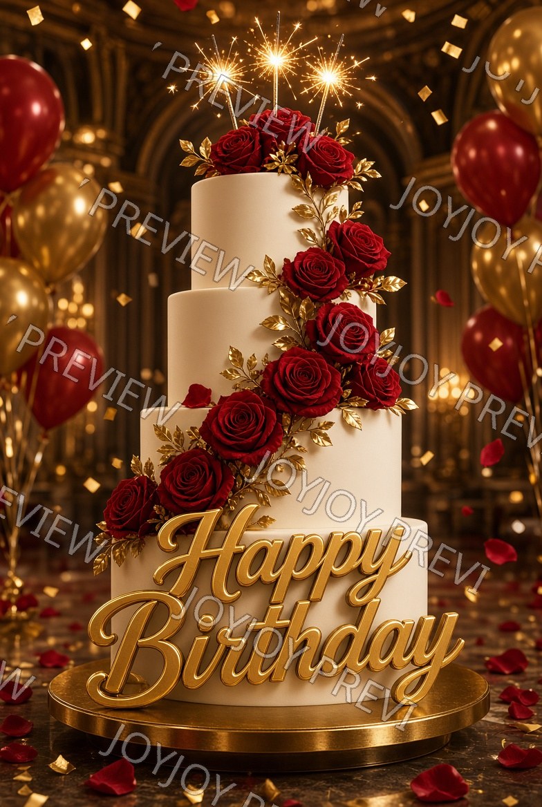 Vintage Birthday Magic — watermarked preview