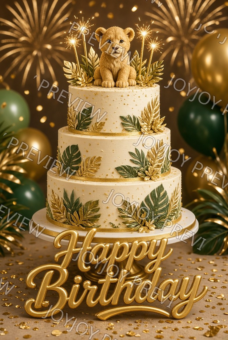 Golden Floral Jubilee — watermarked preview
