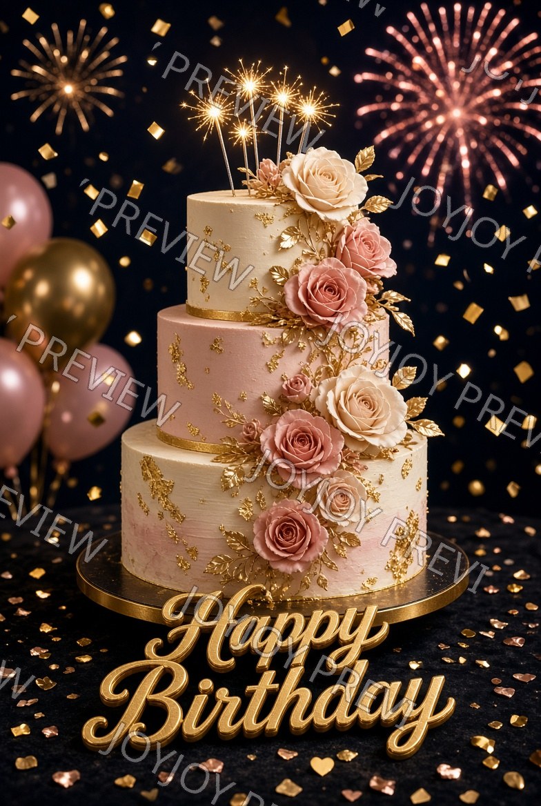 Chocolate & Gold Elegance — watermarked preview