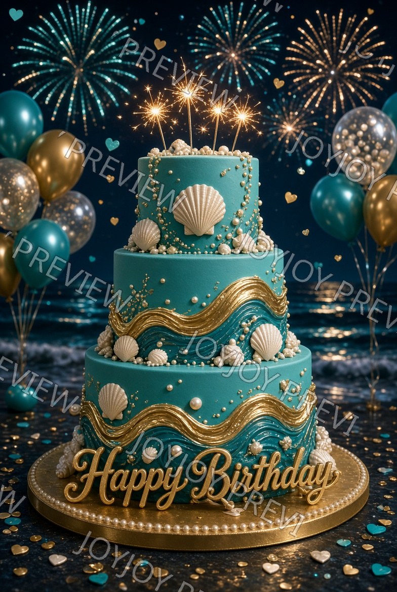 Galaxy Birthday Magic — watermarked preview