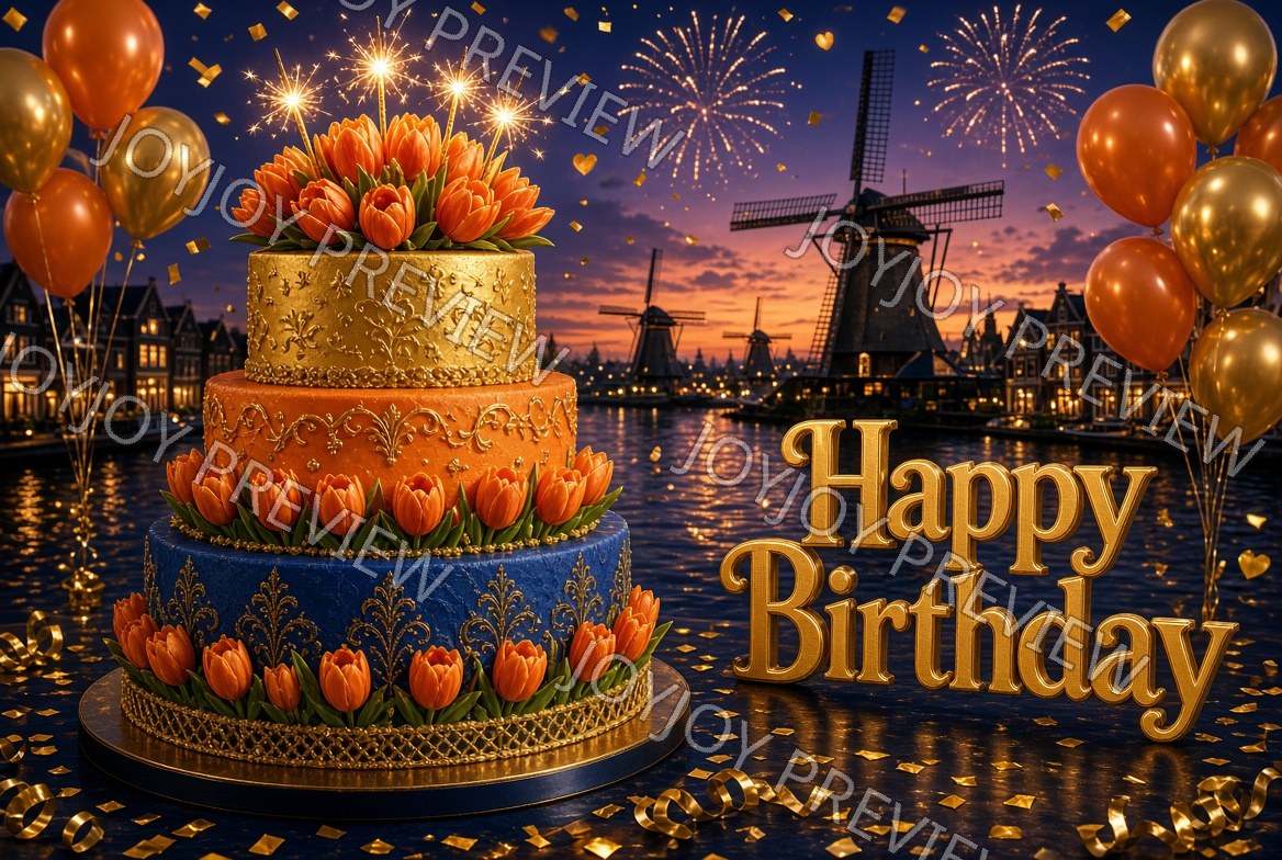 Galaxy Birthday Wish — Celebration — watermarked preview
