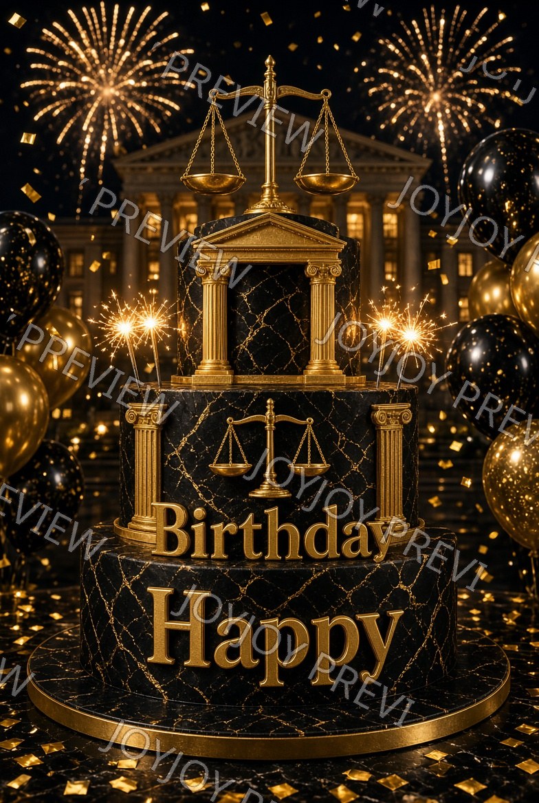 Vintage Birthday Wish — watermarked preview