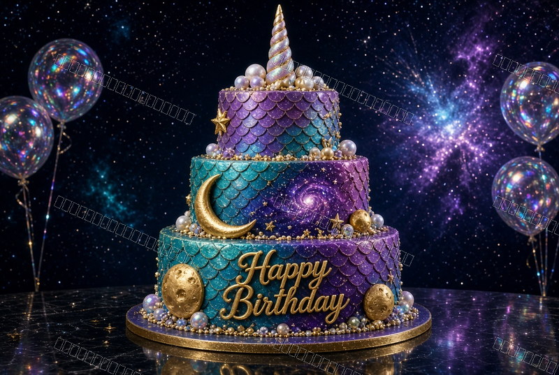 Galaxy Birthday Sparkle — Celebration — watermarked preview