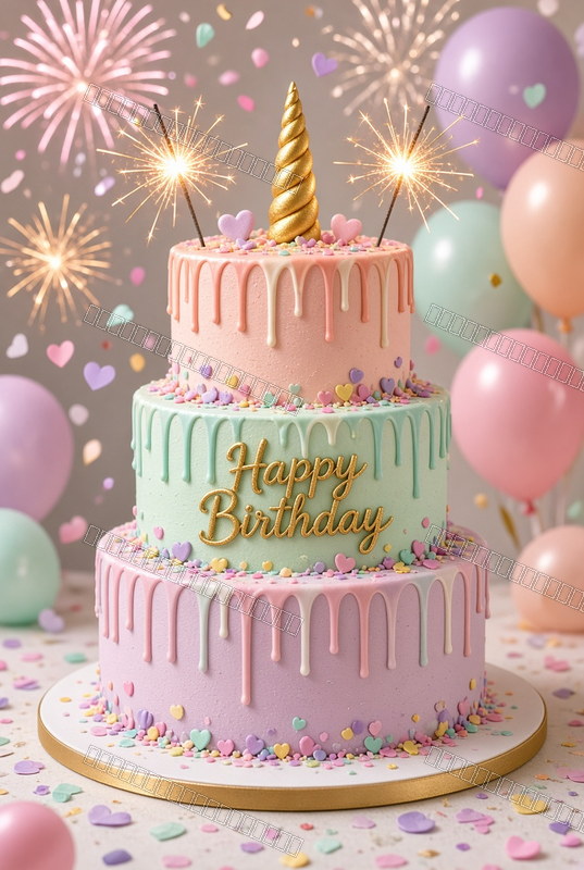 Golden Floral Celebration Fantasy — Celebration — watermarked preview