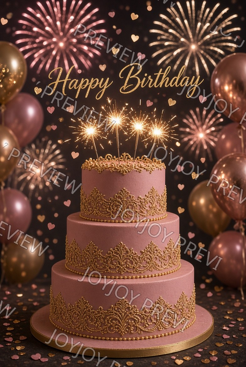 Bold Birthday Wish — Celebration — watermarked preview