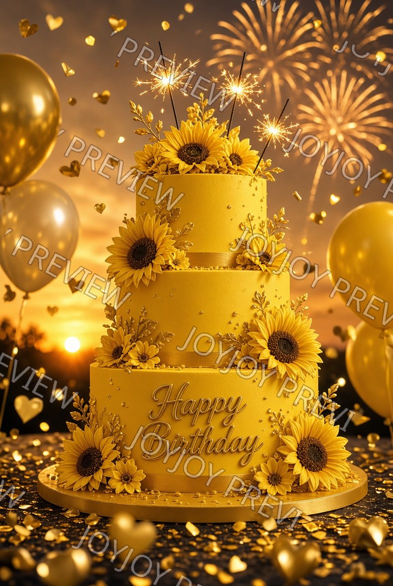 Floral Birthday Dream — Celebration — watermarked preview