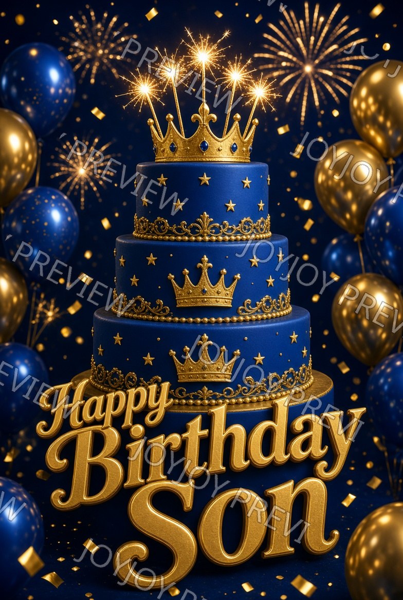 Bold Birthday Wish — watermarked preview