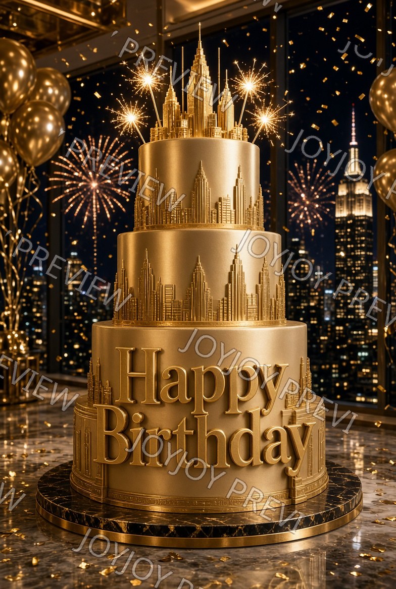 Chocolate & Gold Celebration Moment — Celebration — watermarked preview