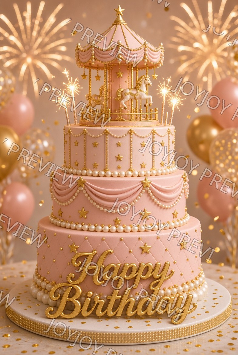 Floral Birthday Dream — watermarked preview