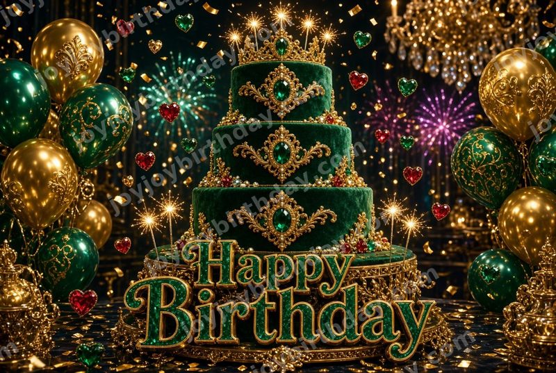 Floral Birthday Sparkle — Celebration — watermarked preview