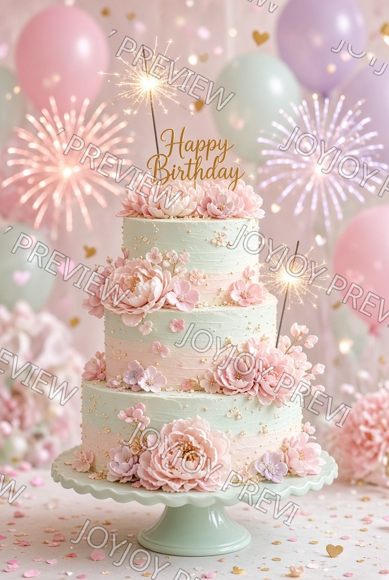 Floral Celebration Fantasy — watermarked preview