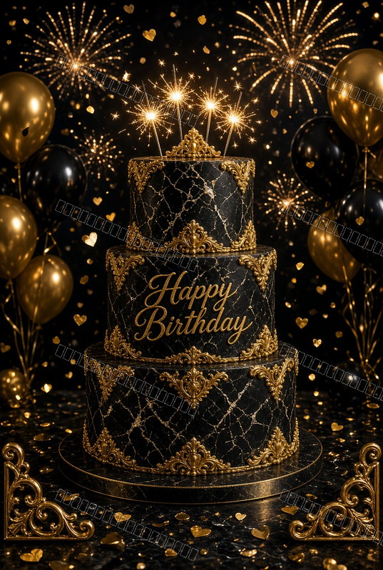 Midnight Art Deco Celebration Fantasy — Celebration — watermarked preview