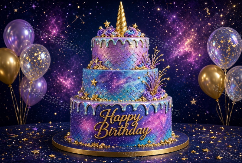 Galaxy Birthday Magic — Celebration — watermarked preview