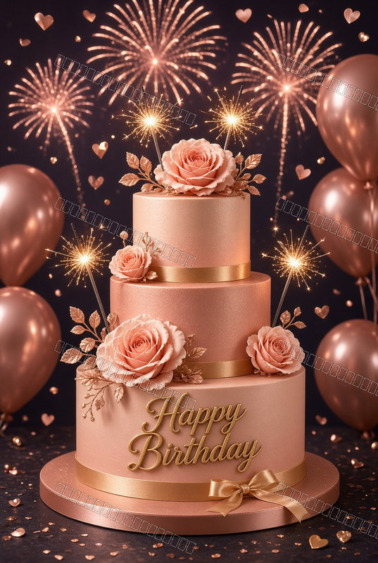 Golden Floral Celebration Light — Celebration — watermarked preview