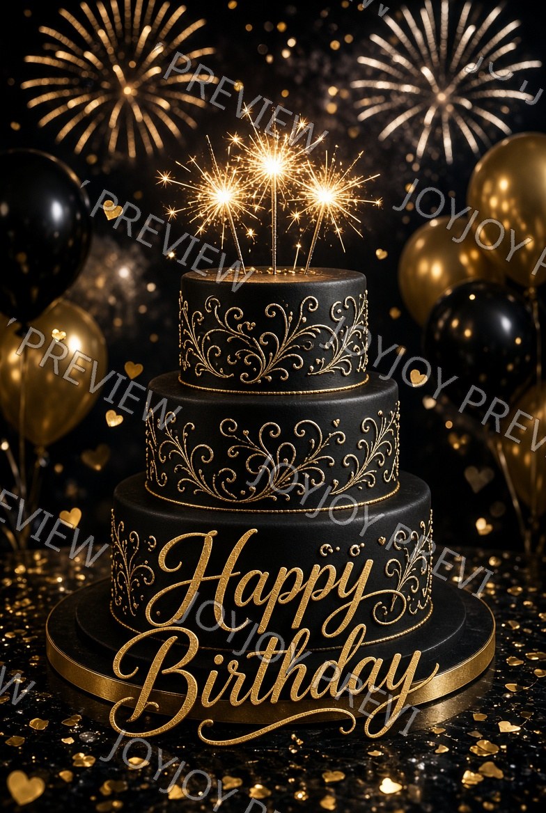 Candlelight Birthday Sparkle — Celebration — watermarked preview