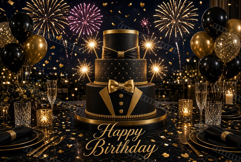Midnight Art Deco Grand Celebration — Celebration — watermarked preview