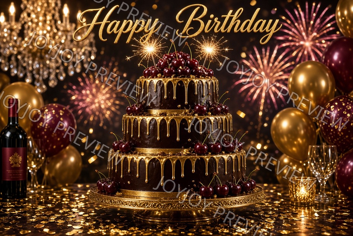 Bold Birthday Magic — Celebration — watermarked preview