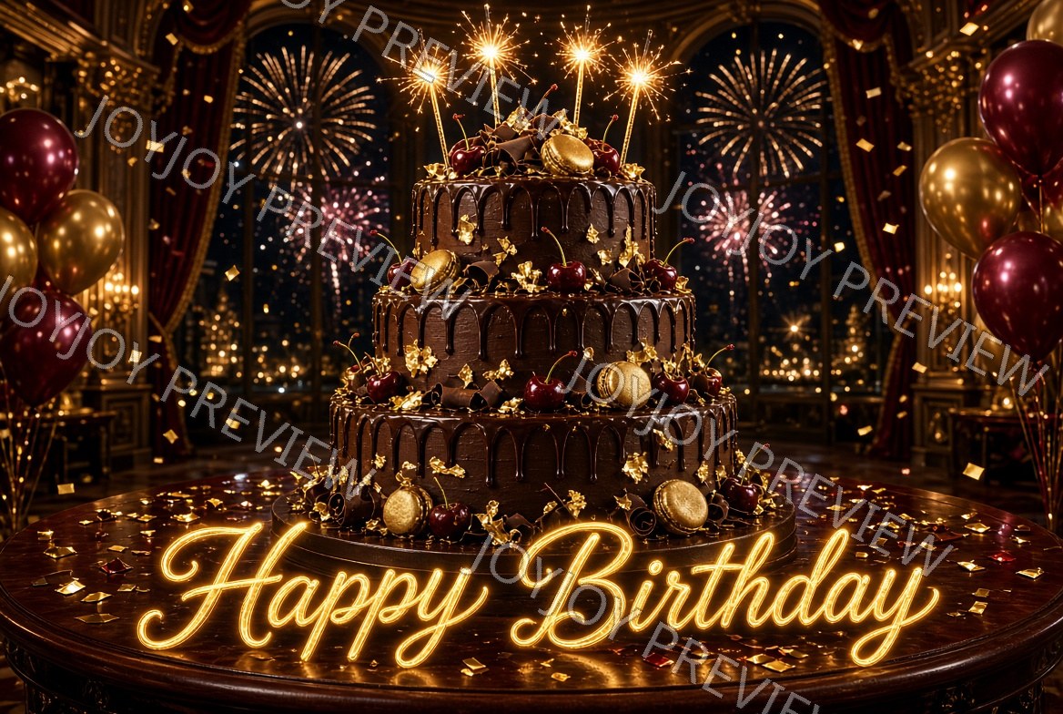 Vintage Grand Celebration — watermarked preview