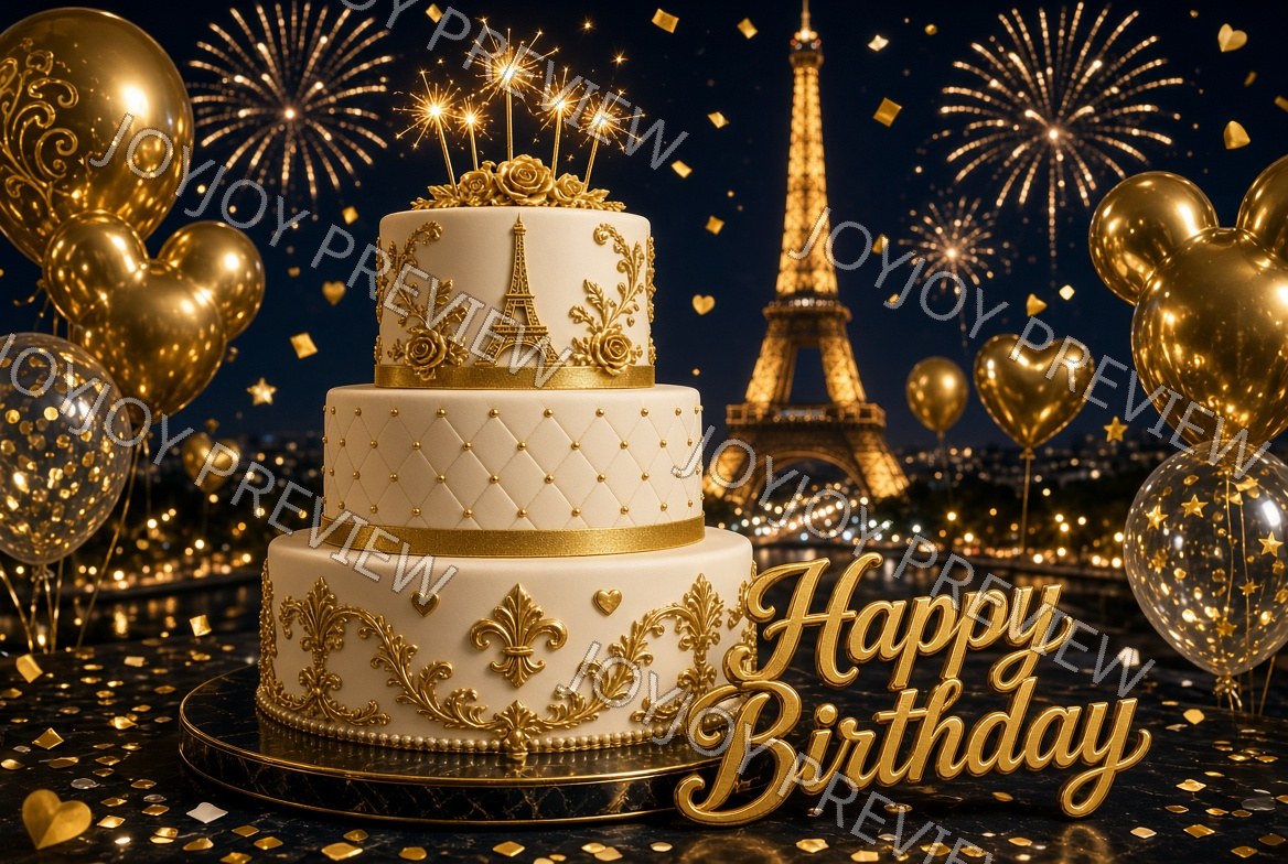 Vintage Joyful Celebration — watermarked preview