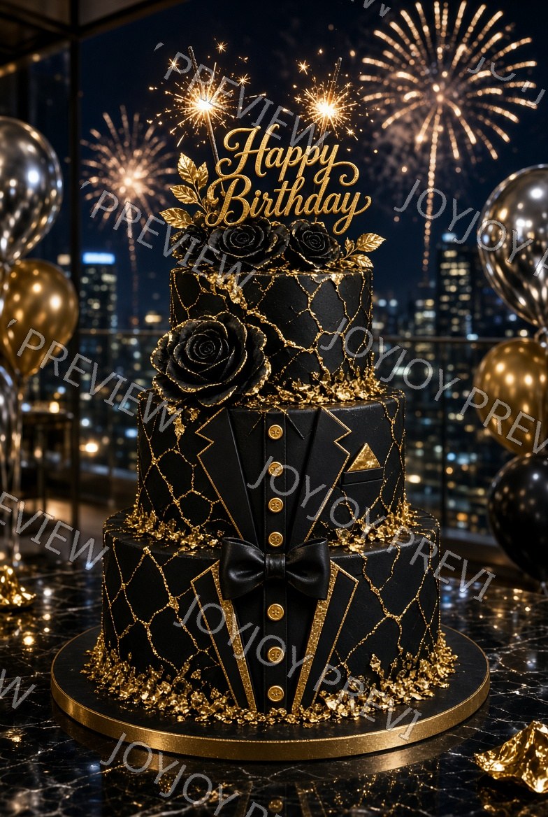 Vintage Birthday Charm — watermarked preview