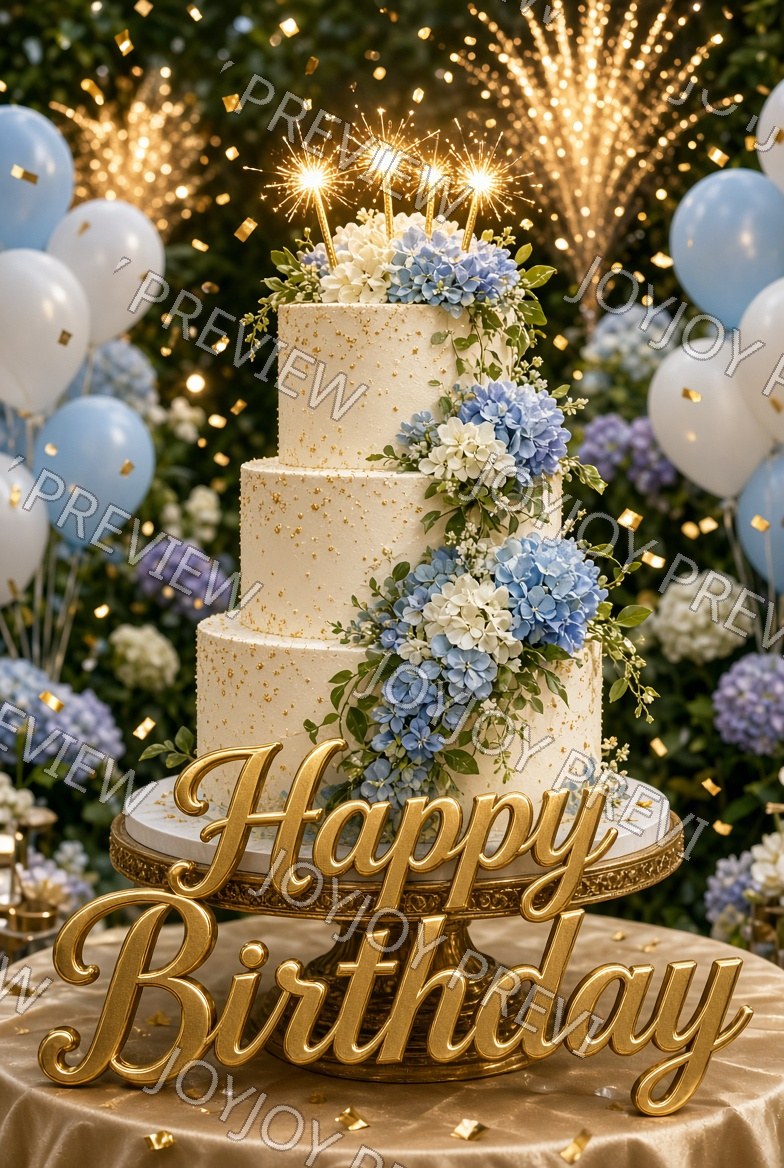Golden Floral Elegance — watermarked preview