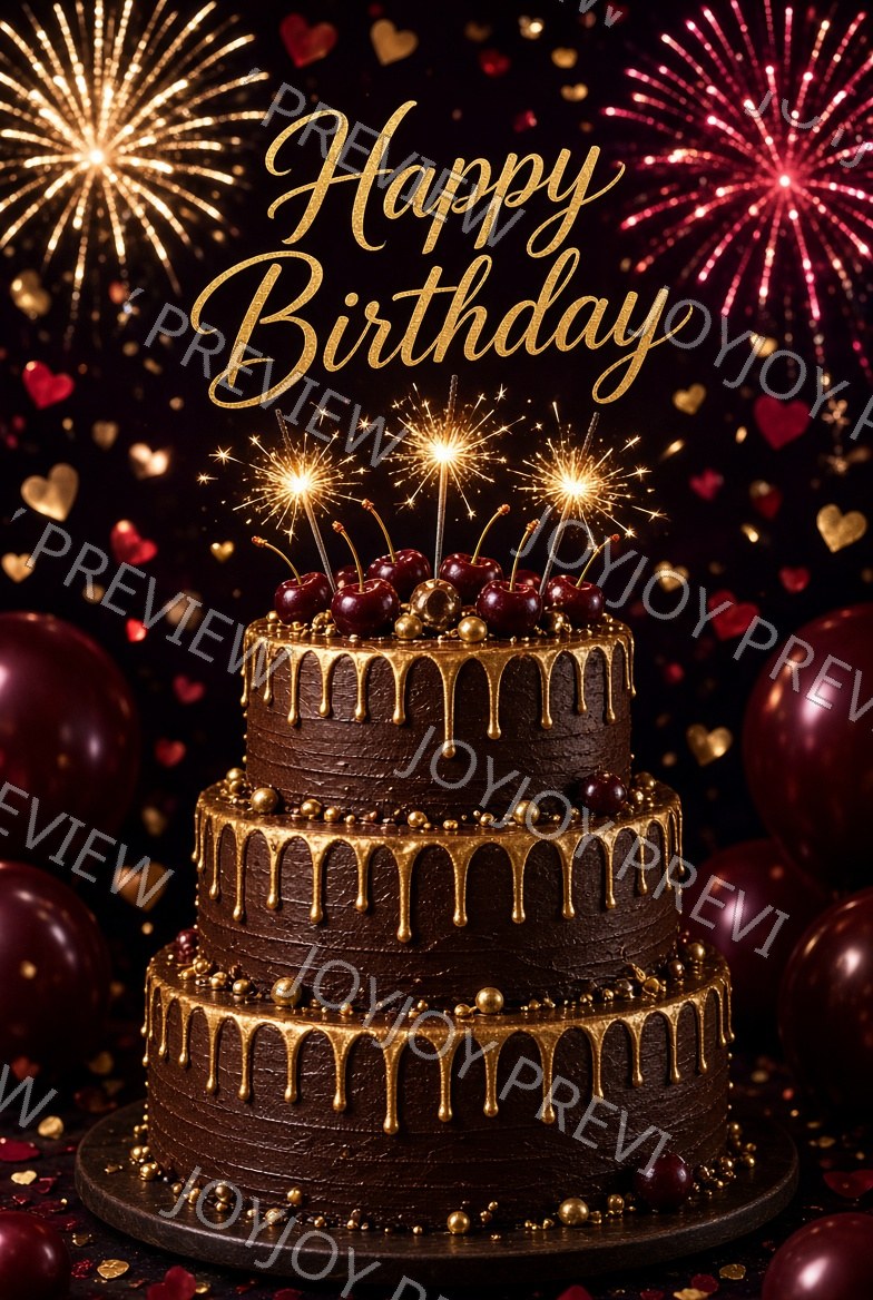 Midnight Art Deco Festive Dream — watermarked preview