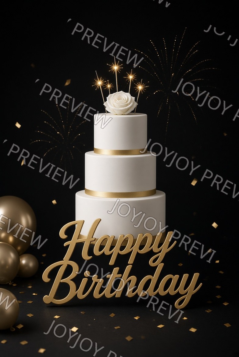 Vintage Birthday Delight — watermarked preview