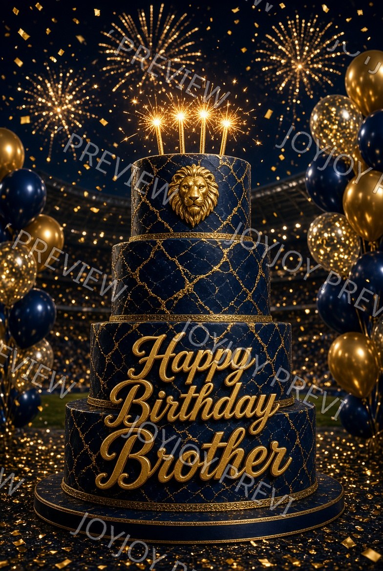 Champagne Birthday Sparkle — Celebration — watermarked preview