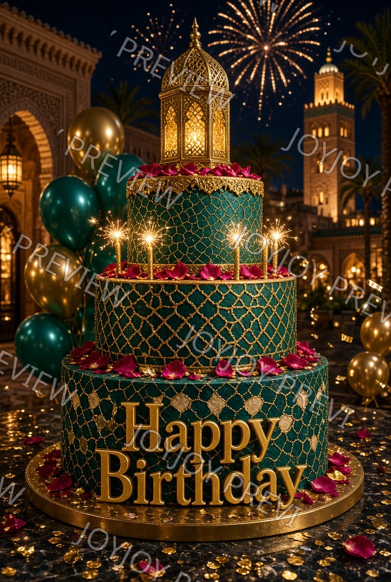 Midnight Art Deco Radiance — watermarked preview