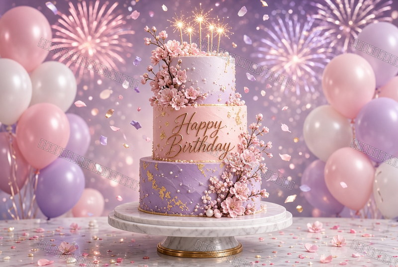 Lavender Birthday Dream — watermarked preview